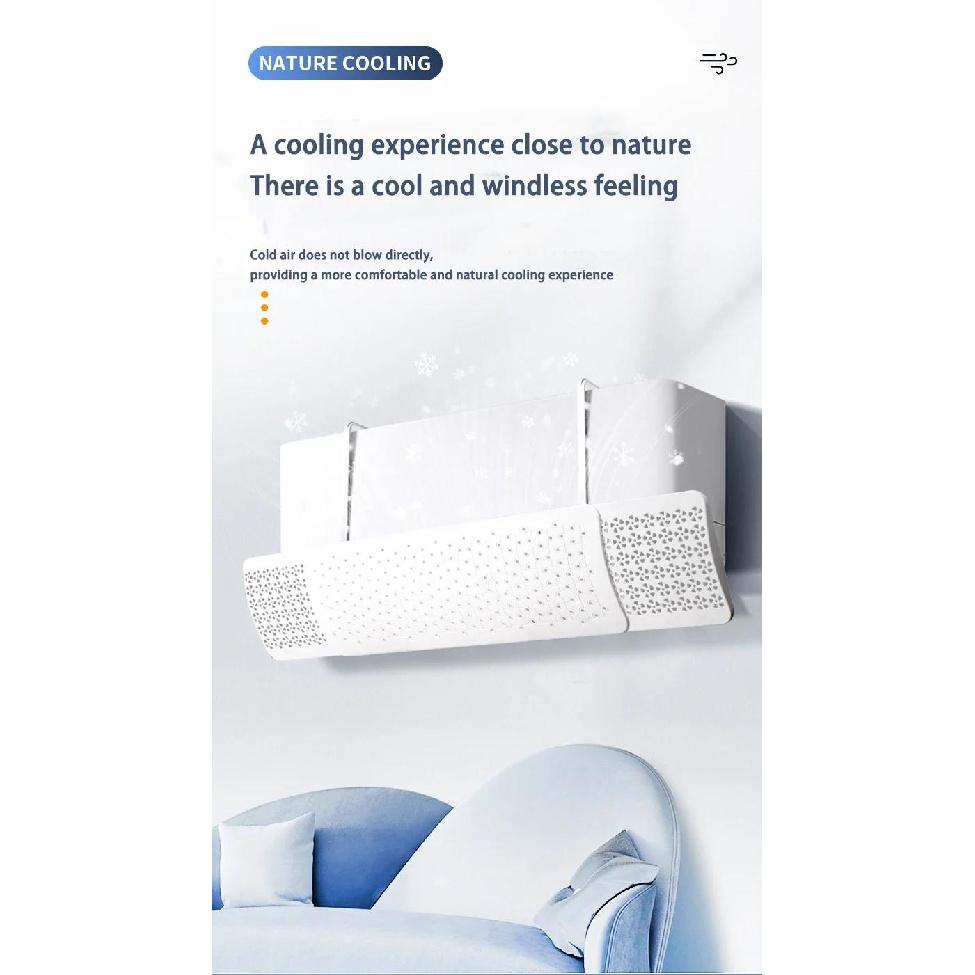 Retractable Air Conditioning Windshield Anti-Direct Blowing Windproof Air Outlet Baffle Cold Wind Guide Air Conditioner Covers Air Filters 7