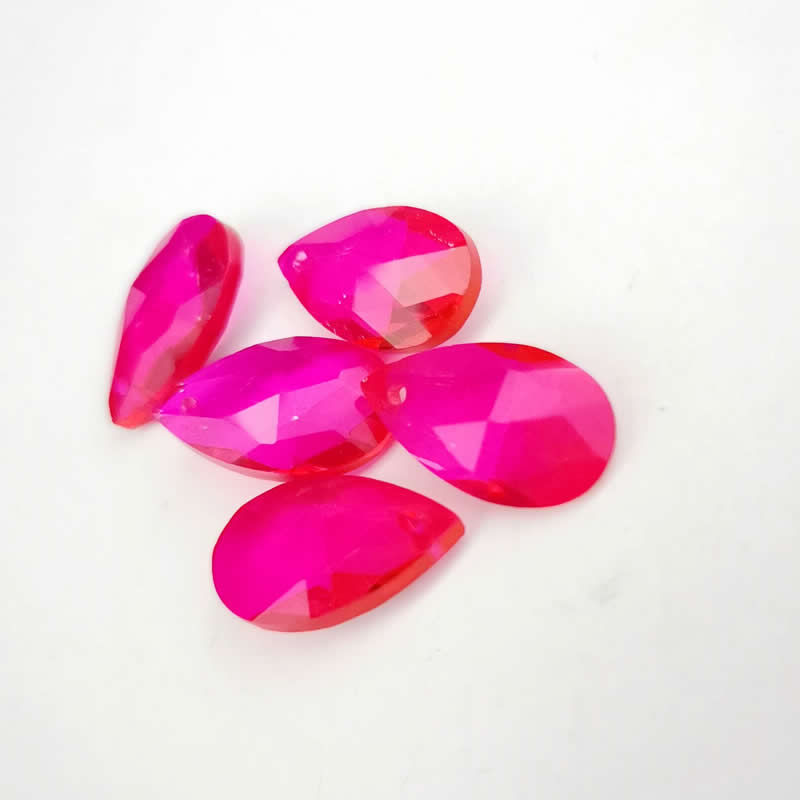 Wholesale lots Faceted Hole Crystal Glass rhinestones Teardrop loose beads jewelry Jewelry beads accessories 8X12/10X14m
