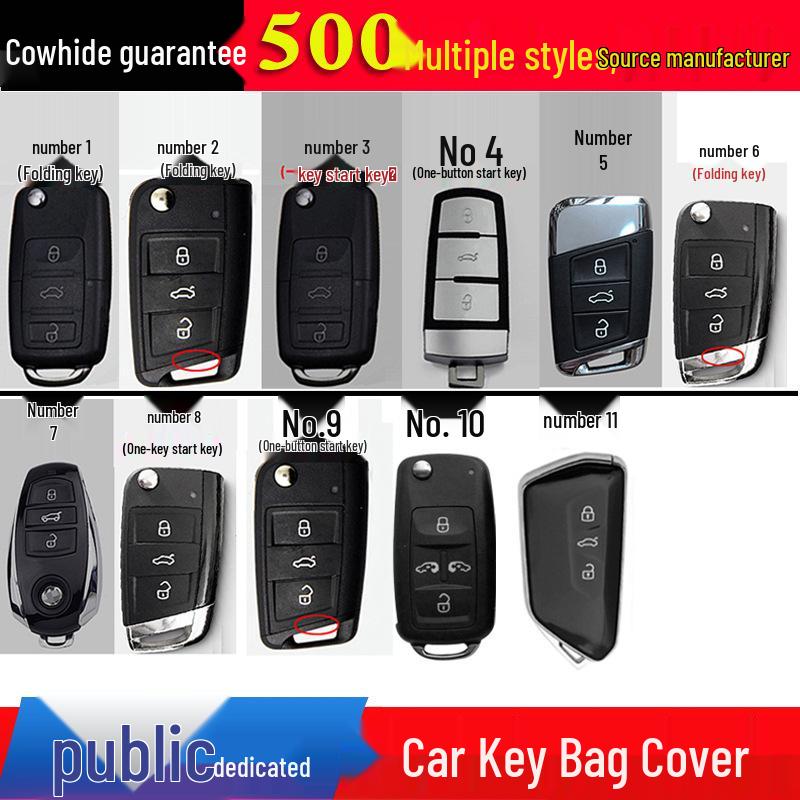 

Key Case Cover Compatible with Volkswagen Models: Bora, Touareg, Lavida, Jetta, Polo, Passat, Teramont, Sagitar. No. 10