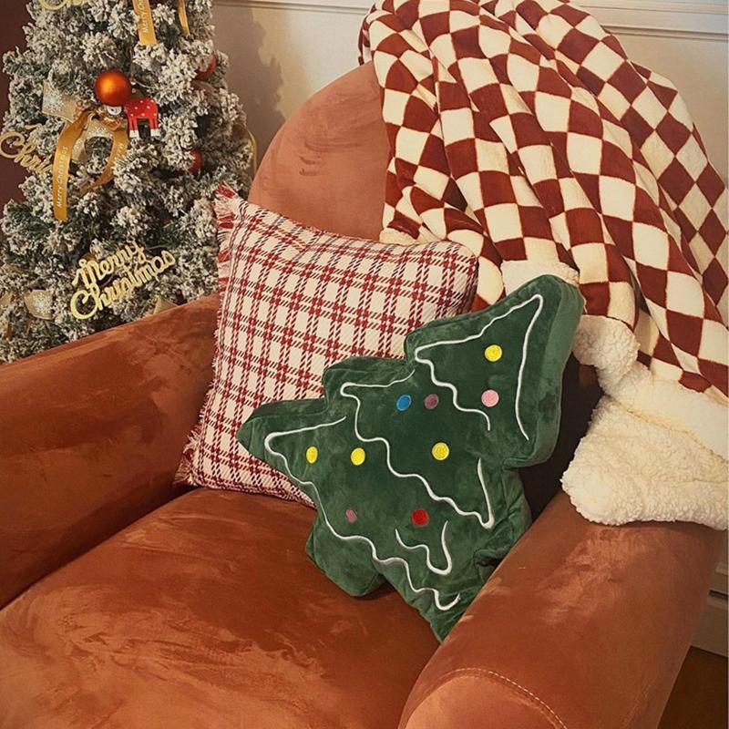 New Small Tree Christmas Ins Festival Decoration Pillow Tree Doll Sofa Living Room Plush Napping Pillow 2026