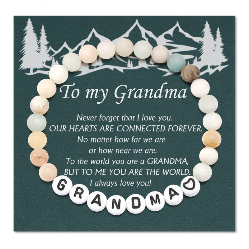 Women's Stone Beaded Bracelet - Ideal Gift for Christmas, Birthday, or Valentine's Day for Women and Girls