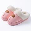 Women's High-Top Cotton Slippers, Winter Non-Slip Indoor/Outdoor, Thick Plush, Full-Wrap, Casual Warm Shoes