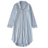 Women's Long Sleeve Strawberry Knit Robe - Soft Cotton Swallowtail Lapel Nightgown for Spring and Autumn