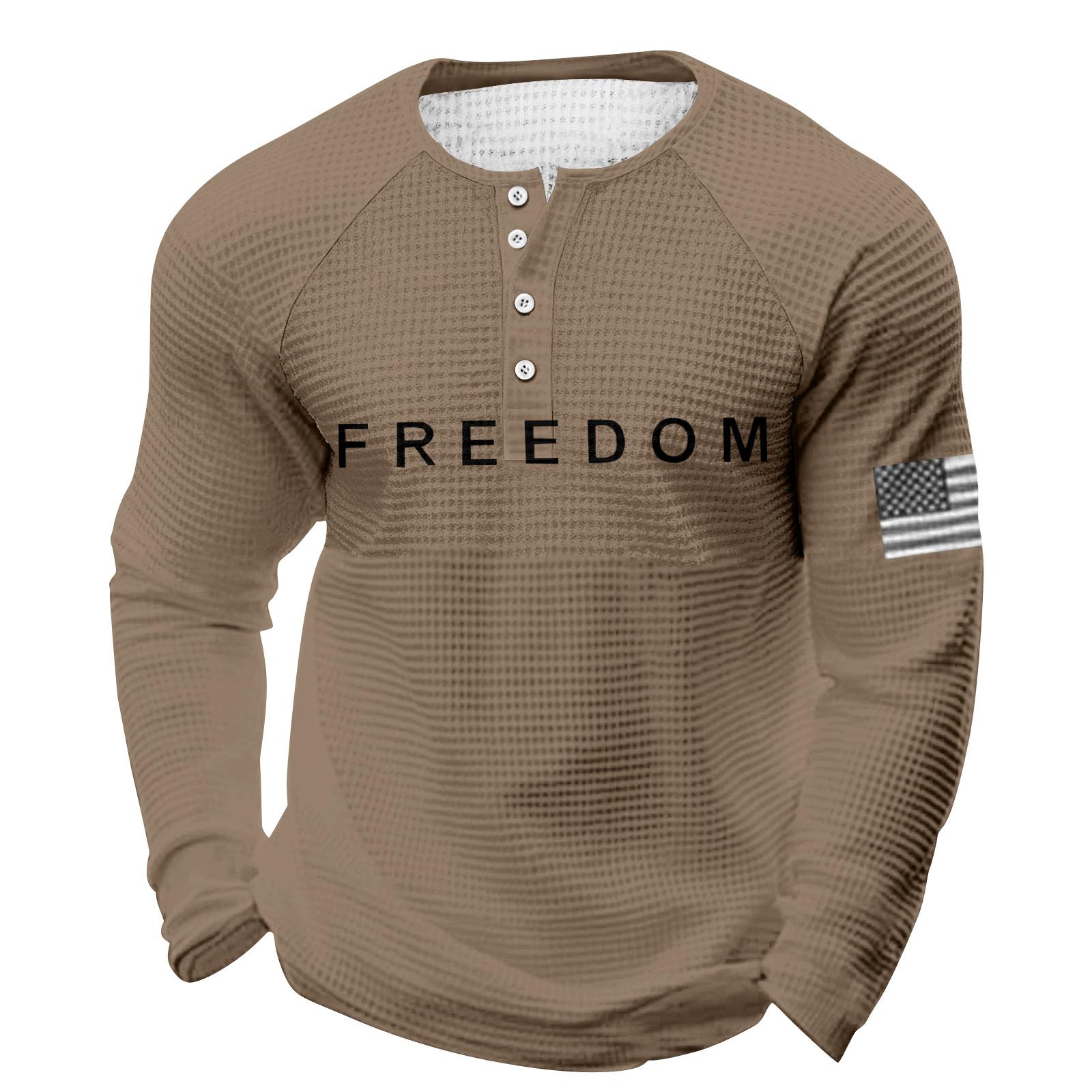 

Мужской свободный повседневный топ с длинным рукавом и воротником на пуговицах XXL хаки