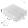 Clear Perler Beads Storage Boxes Large Capacity DIY Transparent Storage Box Durable Square Beads Storage Containers
