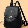 New backpack large capacity out trend versatile fashion simple atmosphere casual soft leather backpack