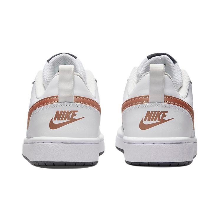 (GS) Nike Court Borough Low 2 'White Metallic Red Bronze' Kids' BQ5448-116