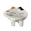 Cooking Cat Design Ceramic Cartoon Utensil Rack Stove Holder Pot Lid Stand Spoon Rest