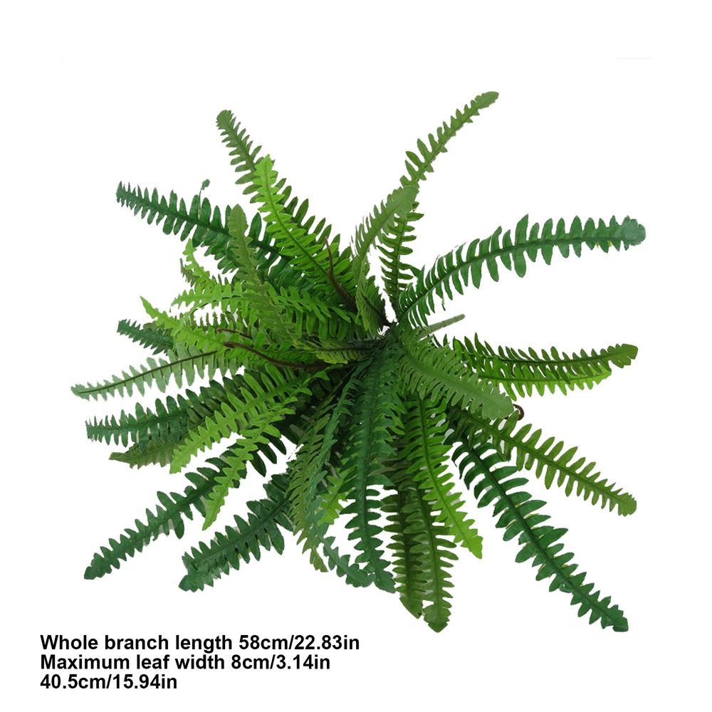 

Искусственный папоротник Boston Fern, устойчивый к ультрафиолетовому излучению, гибкие, прочные, искусственные растения для улицы, искусственные папоротники для гостиных