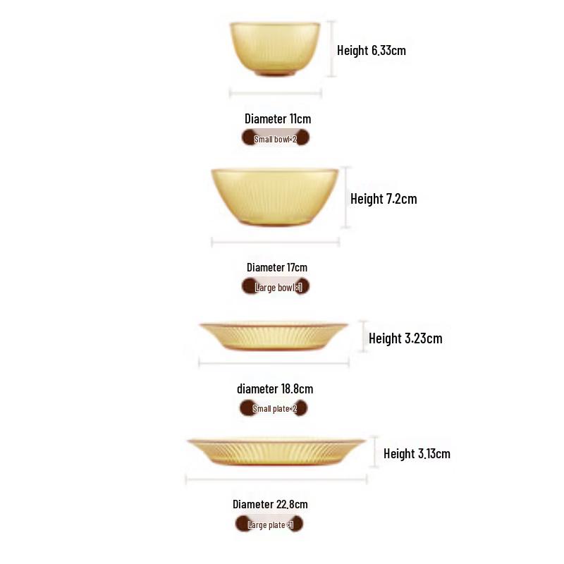 7dílná sada krystalového skla VISIONS pro vaření a stolování