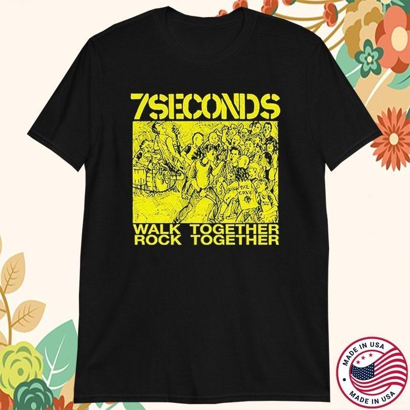 7 Seconds Walk Together Rock Together Heavy Cotton Black All Size T Shirt TT547 Unisex T-Shirt S