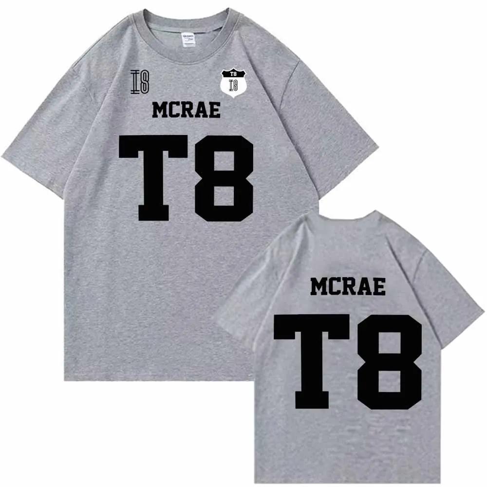 Tate McRae T8 T-Shirt Mann Frau Harajuku O-Ausschnitt Sommer Freizeitshirt Fans Geschenk