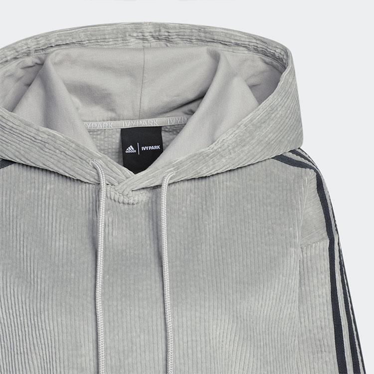 adidas Originals X Ivy Park Co-Branded Stripe-Side Hoodie Unisex Hoodie Grey HG2520