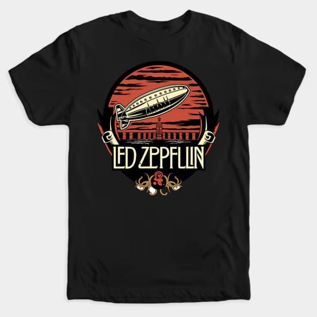 Led Zeppelin Vintage Art Graphic  Summer Unisex TShirt Unisex ONeck 100Cotton Short Sleeve Y2k Oversized Outdoor Leisure
