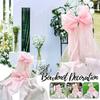 Large Pink Ribbon Bowknot Decoration Princess Girl Birthday Party Wedding Baby Shower Arch Cover Room Hanging Decor Bowknot
