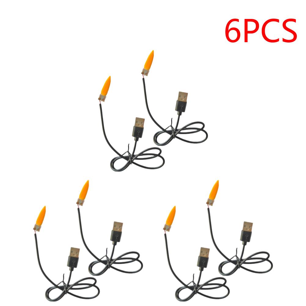 Flame Lamp Circuit Board with Usb Interface LED Flicker Effect LED Bead Usb Candle Light Creative for Parties Cafes Bars