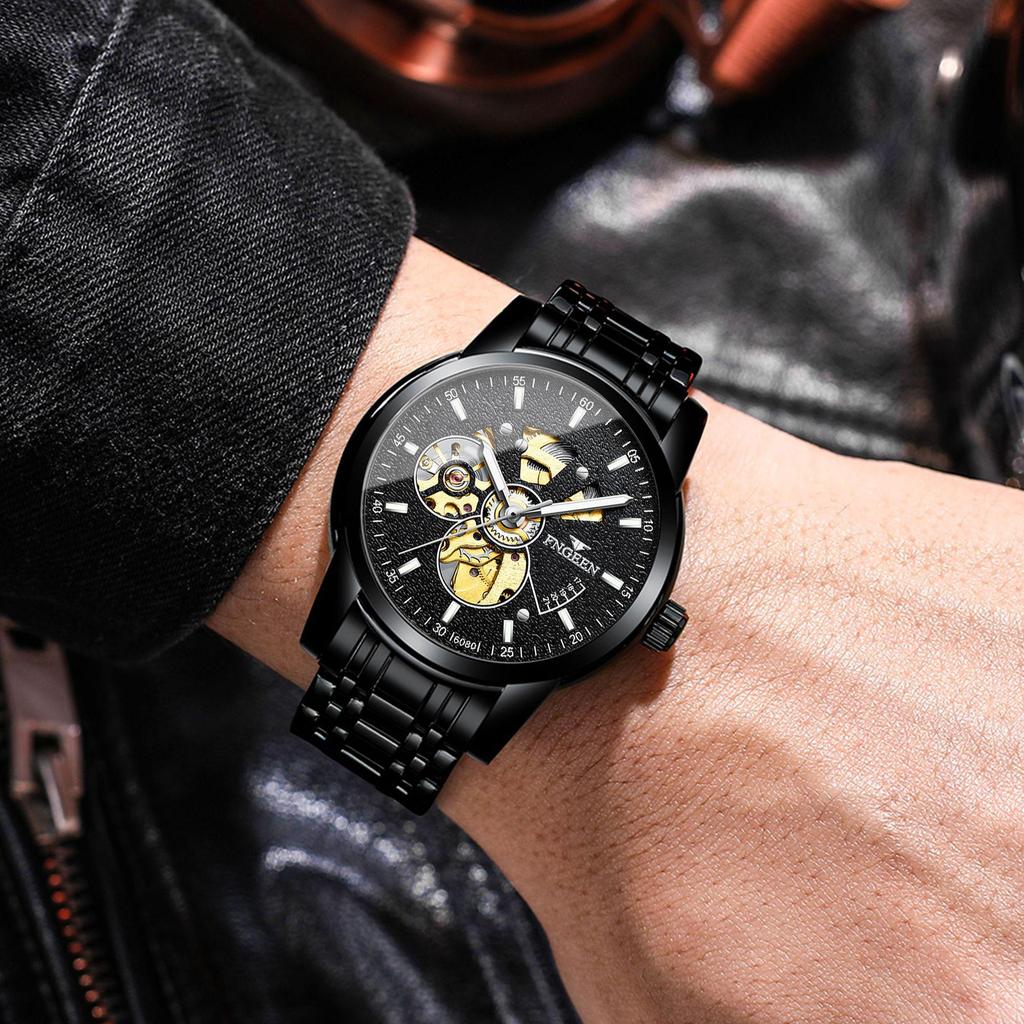 Fen Zun Men's Automatic Skeleton Watch - Trendy 2020 Internet Celebrity Edition