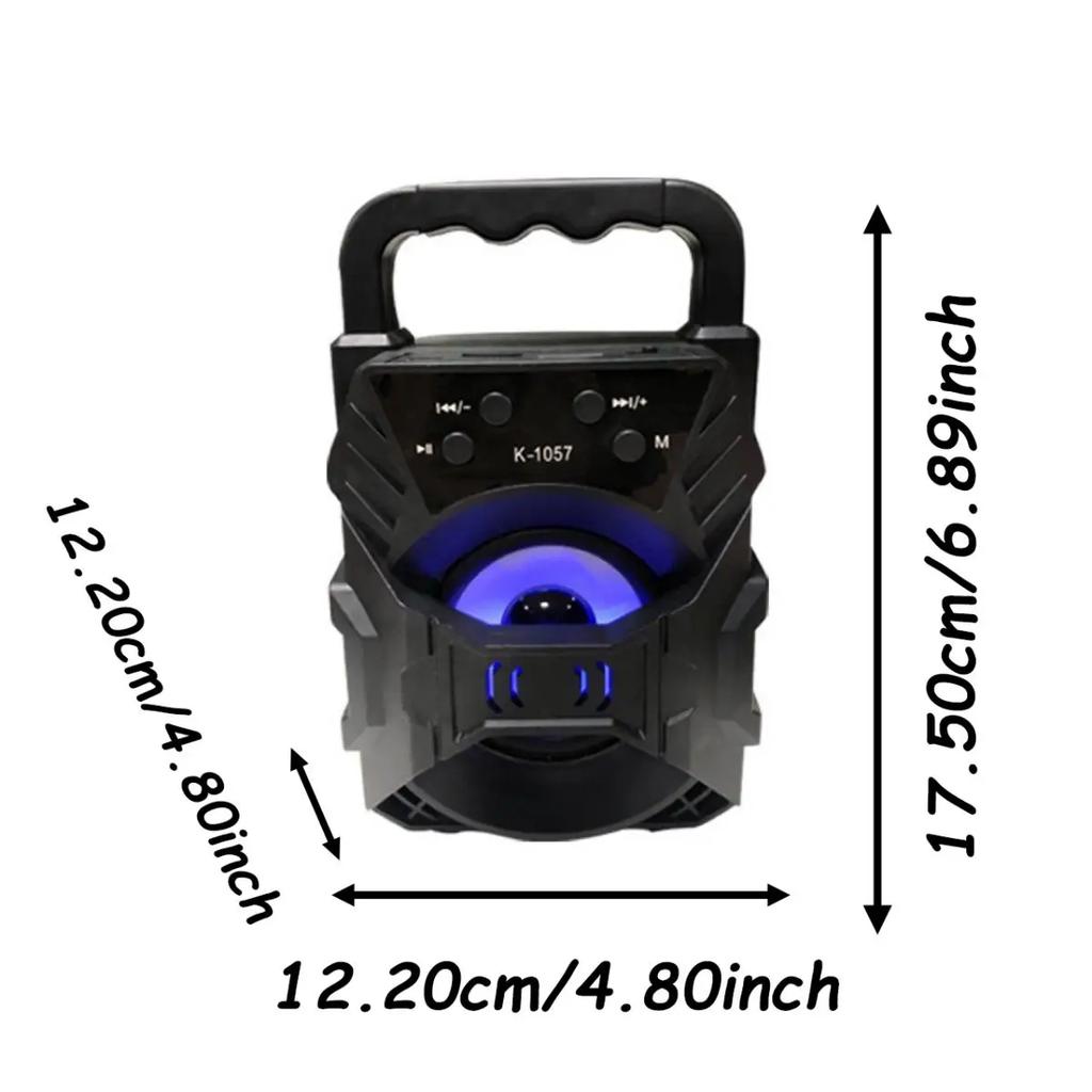 Car Wireless Bluetooth Speaker Dual Speakers Large Volume Portable Outdoor High-quality Home Audio Square Dance Microphone