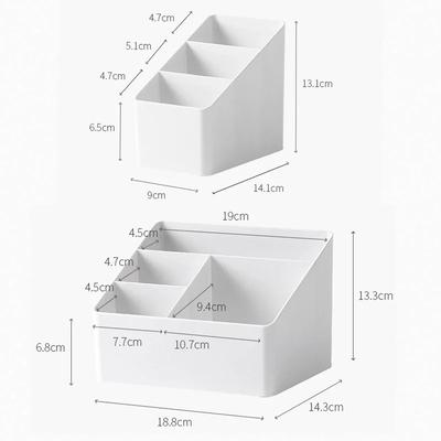 Remote Control Organizer Tv Remote Holder White Transparent Multipurpose Desktop Storage Box Bedroom Living Room Organizer