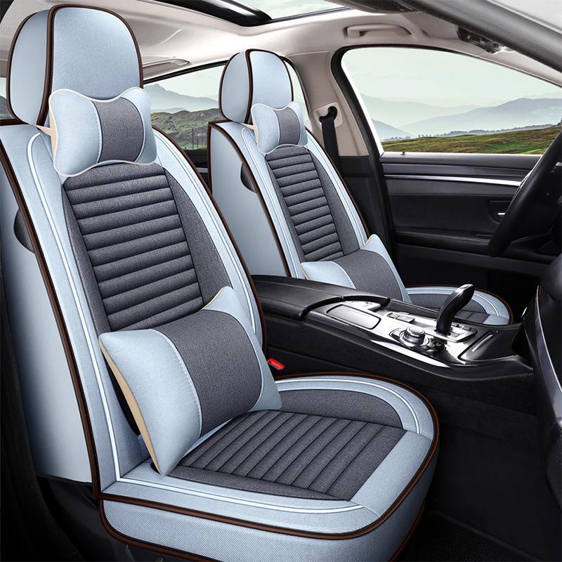 Citroen Car Seat Cushion - Versailles, C5, Elysee, Fukang, C4, Sega, C3-XR - Linen Seat Cover