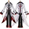 Genshin Impact Arlecchino Il Fante Costume Cosplay Set Completo Parrucca Uniforme Undici Fatui Harbingers Outfit Festa di Carnevale di Halloween