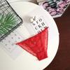 Sheer Lace Mesh Women Thong Floral T-Back Panties Thin Lace Flower Briefs  Lady