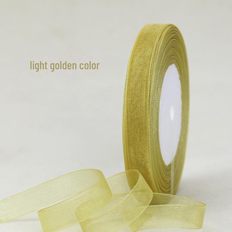 Snow Yarn Ribbon – 1.2cm Decorative Bow for Gift Boxes, Festivals & DIY, 45m