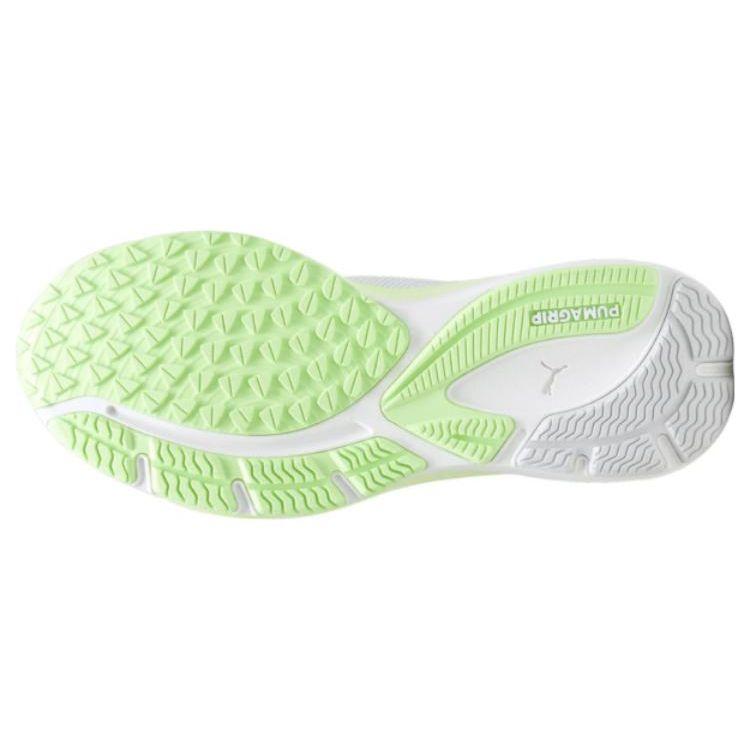 Puma Velocity Nitro 2 Round Toe Lace-Up Cushioning Non-Slip Low-Top Running Shoes Women Sneaker White Green 376262-18