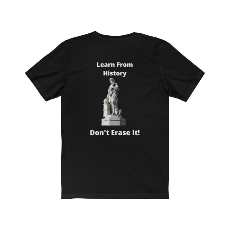 Learn From History Short Sleeve Tee Black Cool Men Casual Tee Summer