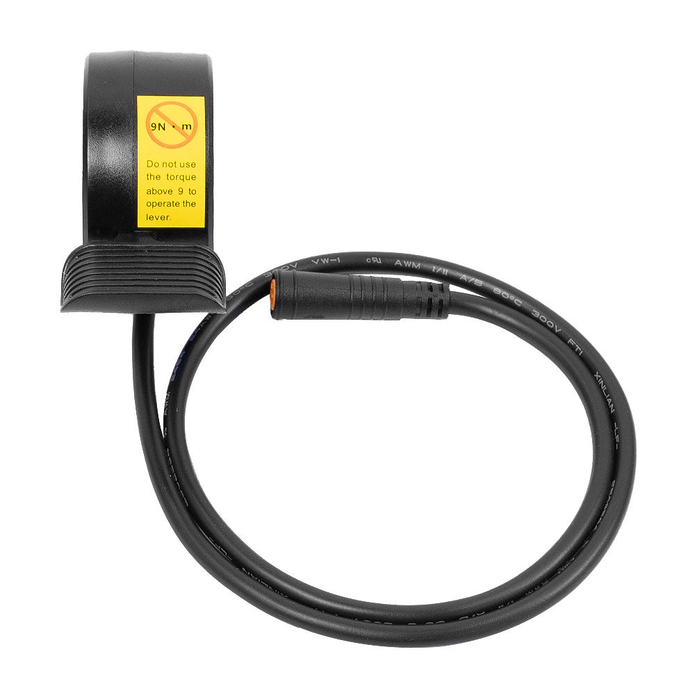 130X Electric Bike Thumb Throttle Accelerator for EBike 12V-72V Throttles 3 Pin Waterproof Speed Control Finger Throttle Grip