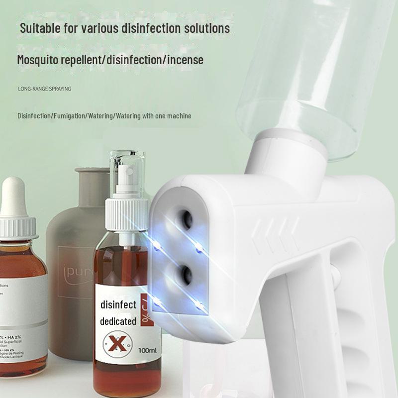 Nano Blaulicht Desinfektionssprühpistole - Tragbarer, Schnelllade-Sterilisator für den Innen- und Außenbereich