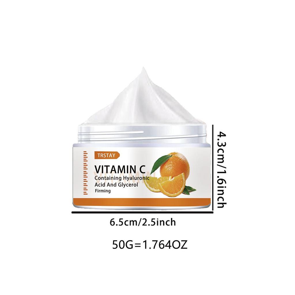 Vitamin C fuktighetsgivende krem ​​lyser opp hudtonen, strammer opp huden, reduserer matthet og reparerer skadet hudbarriere
