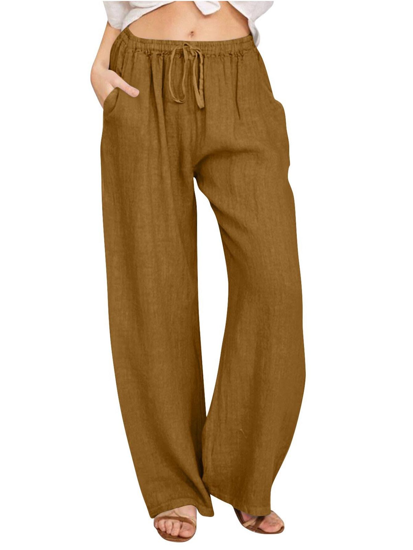 

Women Loose Casual Drawstring Pants Slim Long Pants 3XL