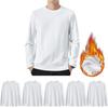 Hisitosa Long Sleeve Cold Weather of and Addictively Soft Men's Undershirts, Underwear, 3-Pack 5, Fleece-Lined, Thick, Antibacterial, Odor-Resistant,