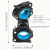 Upgraded Bicycle Holder - 360° Rotation 3-Setting Flashlight & Mini Pump Mount | Perfect for Night Rides (No Battery)