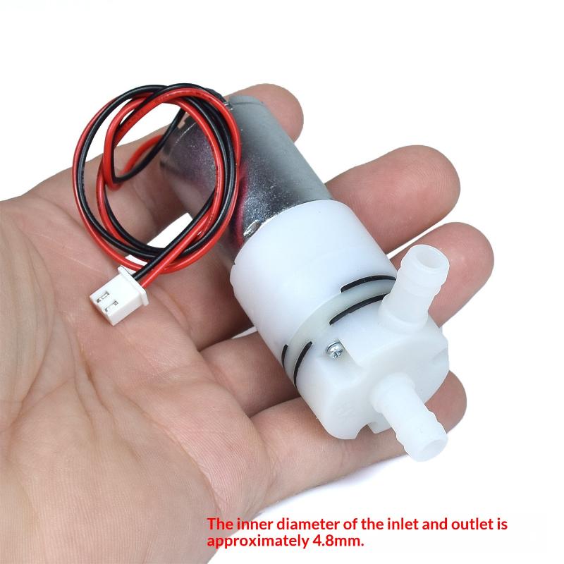 DC 12V-24V Mini 370 Motor Water Pump Large Flow Stable Performance for DIY Aquarium Dispenser Small Irrigation