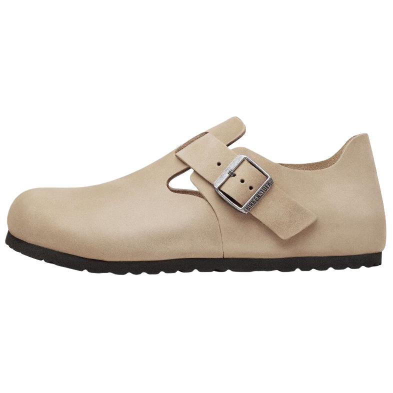 Birkenstock London Leather Low top Casual Shoes Unisex Brown Regular Loose Fit 1031122 44