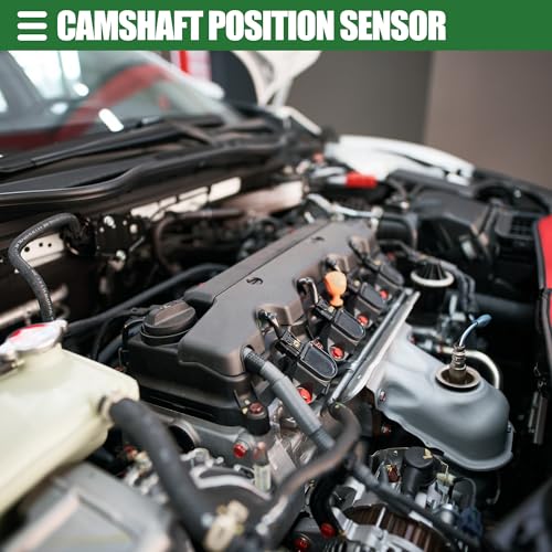 Motoforti Engine Camshaft Position Sensor Cam Position Sensor for Jaguar XKR 2000-2009 ABS Metal No.XW436C315BB Black Silver Tone