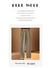 100% Wool High Waist Slimming Knit Pants: Fashionable Solid Color Elastic Skinny Pants for Women, Autumn Winter Collection