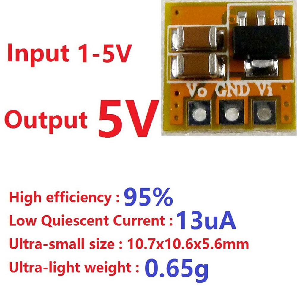 1.7-1V to 1V/1.1V/1V Boost Converter Module 91% Efficiency for AA/AAA Battery Motor Breadboard Power Supply With/Without Pin