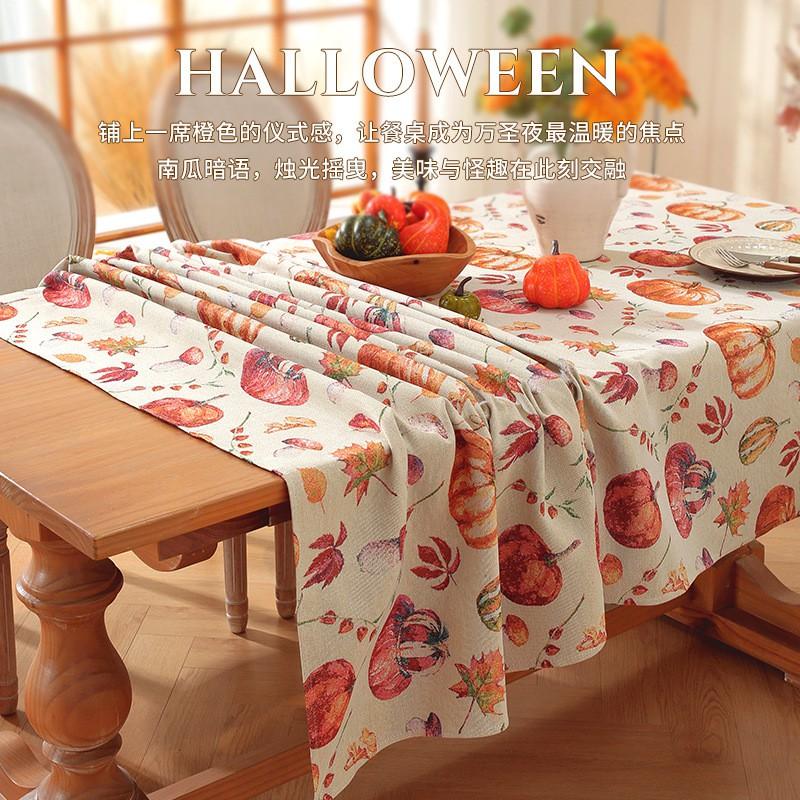 Halloween Square Tablecloth Premium Anti-Scratch Stain-Resistant Desk Dining Table Protector