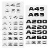 Distintivo Adesivo per Portellone Auto in Lega ABS per Mercedes Benz Classe A A45 A63 A140 A160 A180 A200 A220 A250 A260 Emblema Posteriore del Bagagliaio