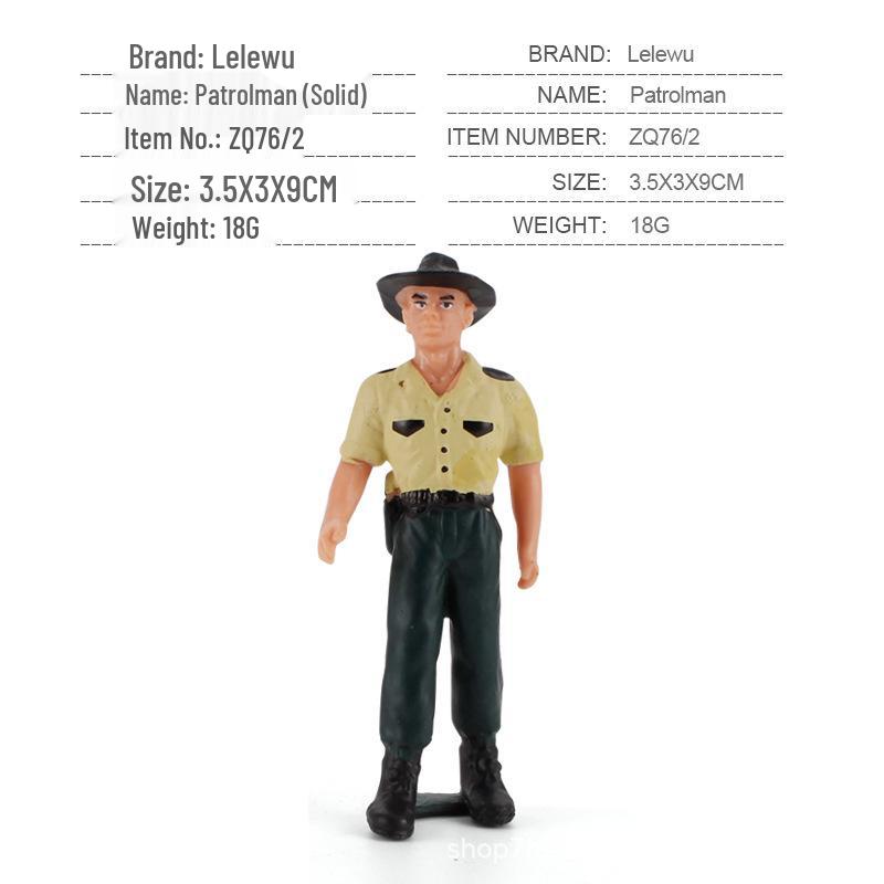 Cross-Border Farm Scene Worker Doll: Female Farmer with Shovel Ornament for Model Landscaping