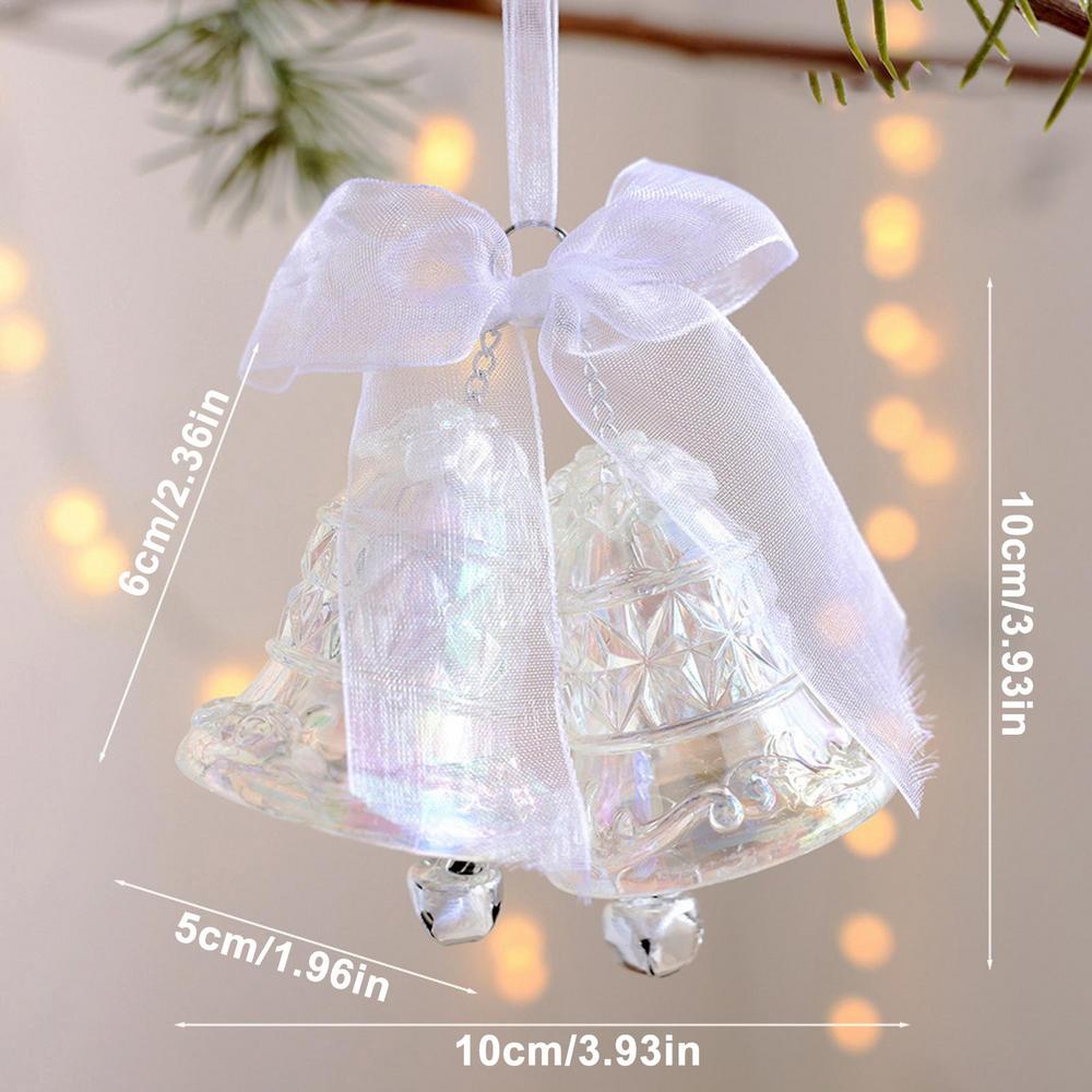 Weihnachtsbaum Anhänger Funkelnde Anhänger Glocke Kutsche Elch Und Flügel Funkelnde Hänger Dekor Klarer Weihnachtsanänger Für