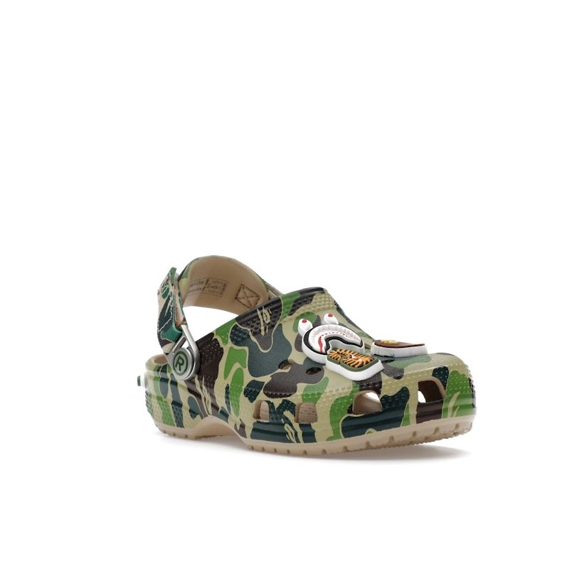 BAPE x Crocs Classic Clog Barn ABC Camo - Grønn Barnesko 210285-212