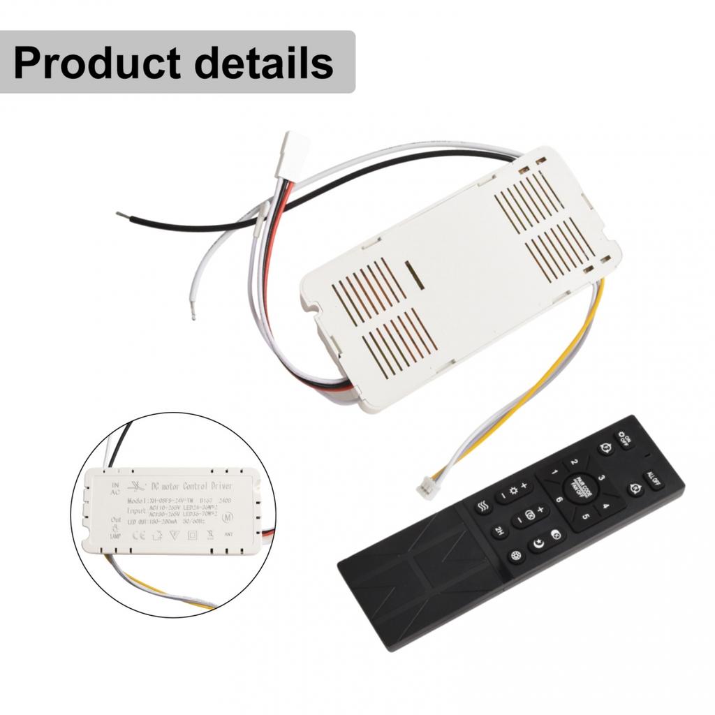 Remote Control For Ceiling Fan Light With 6 Speed Options Battery Monitoring