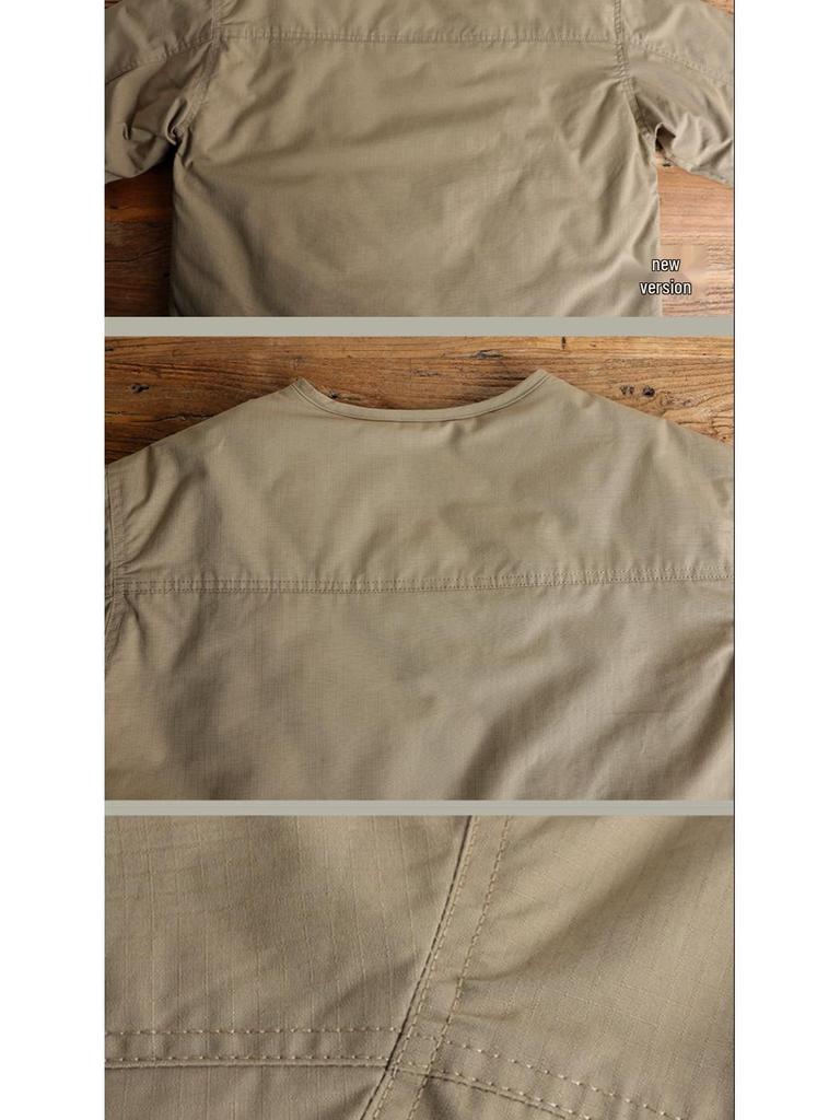 2025 Herren Retro M65 Militär Wasserdicht Gesteppt Baumwolle Arbeitsjacke - Kragenlos & Winterfest