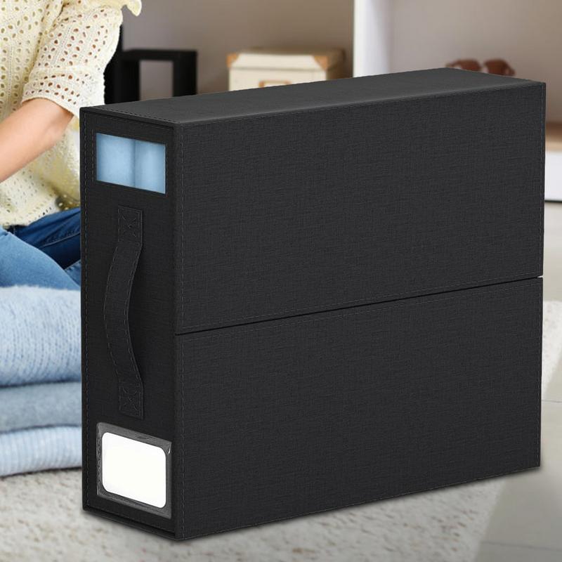 Linen Organizer For Sheets Linen Closet Storage Organizers Bedding Organization With Window And Label Cube Container With Clip