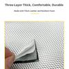 SEAMETAL Leather Motorcycle Seat Cushion Cover Universal Anti-slip Seat Protector Mat Rainproof Sun-proof Wear-resistant