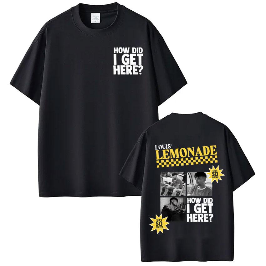 

Singer Louis Tomlinson How Did I Get Here Tour 2026 Print T Shirt Unisex Women Hiphop Tshirt Cotton Casual Gothic Punk Tshirts 3XL